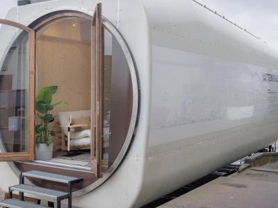 Stworzyli dom z turbiny wiatrowej. Ma więcej metrów niż niejedno mieszkanie