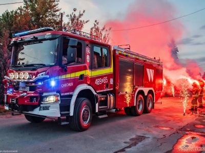 Ciężka gaśnicza Scania trafiła do OSP w Chechle