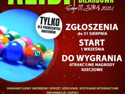 Amatorska Liga Bilardowa w Kielcach od 1 września. Ostatni moment, by się zapisać