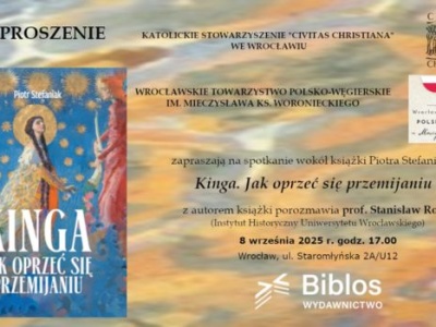 Spotkanie wokół książki Piotra Stefaniaka „Kinga. Jak oprzeć się przemijaniu” we Wrocławiu
