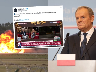 Dziennikarz TV Republika: wrócił Tusk, wróciła bieda i katastrofy lotnicze