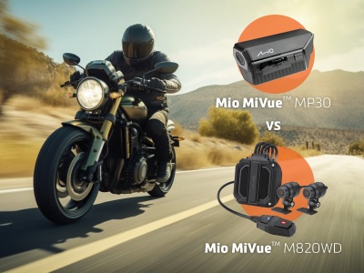 Porównanie kamer motocyklowych: Mio MiVue MP30 vs Mio MiVue M820WD