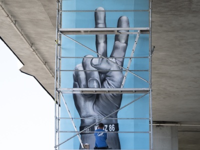 Artyści upiększyli filary Trasy Zamkowej [WIDEO, ZDJĘCIA]