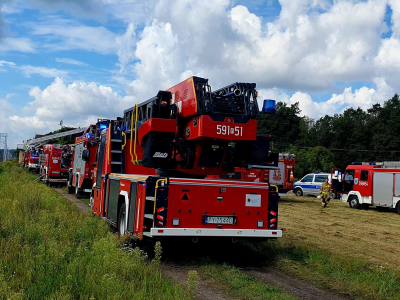 Pożar poddasza budynku mieszkalnego w Mokrz
