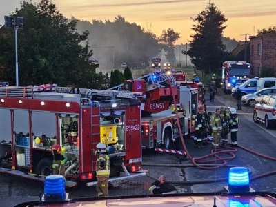 Pożar zakładu produkcyjnego