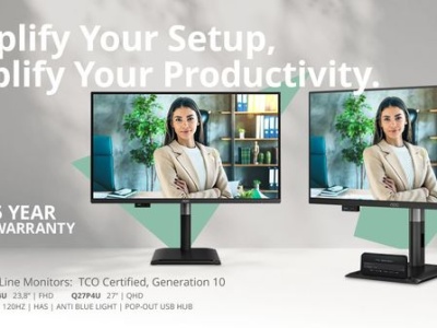 Nowe monitory AOC z certyfikatem TCO i 5-letnią gwarancją