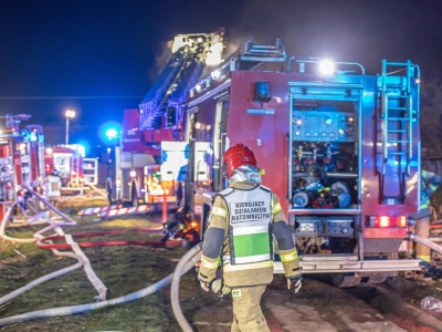 Pożar stolarni w Wielkopolsce. Jedna osoba ucierpiała