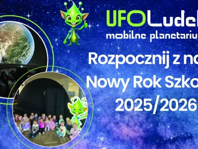 Ufoludek - jedyne mobilne planetarium w Jeleniej Górze. Dzieci zachwycone, a nauczyciele pod wrażeniem