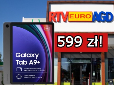 Tablet Samsung Galaxy Tab A9+ w limitowanej promocji za 599 zł w RTV Euro AGD
