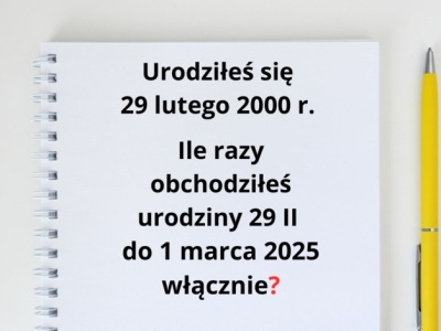 Do tego nie potrzeba kalendarza. Wystarczy znać jedną ważną regułę