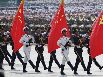 Historyczny moment na paradzie w Chinach. 