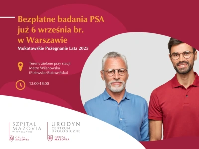 „Mężczyzna sprawdza, nie zgaduje” – bezpłatne badania PSA na Mokotowskim Pożegnaniu Lata 2025