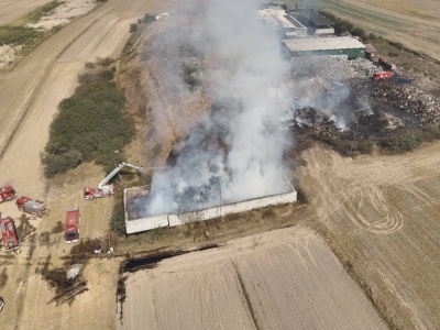 Koniec akcji straży pożarnej na składowisku w Bełżycach