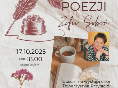 Wieczór Poezji Zofii Soboń w Domu Kultury Zameczek