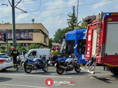 Dwa poważne wypadki w Krakowie