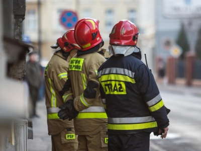 Pożar na autostradzie A4 pod Krakowem. Ogromny dym i buchające płomienie