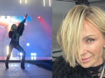 Anna Wyszkoni wkroczyła na scenę w odważnej kreacji z prześwitami. Petarda?