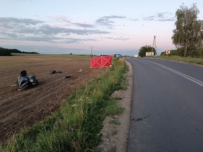 Dwa wypadki motocyklistów. Jeden nie żyje (z REGIONU)