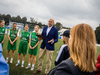 Minister Sportu i Turystyki odwiedził stadion Warty Poznań.