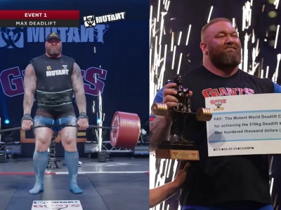 Björnsson jakimś cudem pobił swój rekord i podniósł sztangę ważącą ponad pół tony