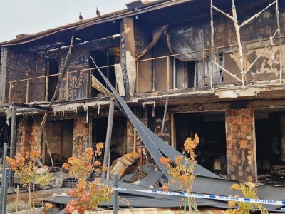 Dramatyczny pożar szeregówek na ul. K. Wojtyły. Zarzuty dla jednej osoby!