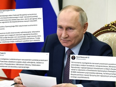 DORSZ: zestrzelono rosyjskie drony znajdujące się w polskiej przestrzeni powietrznej