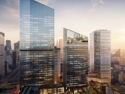 Budowa drugiej fazy kompleksu biurowego Skyliner już na półmetku