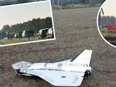 Dron spadł 500 metrów od jego płotu. Oto, co mówią u niego na wsi