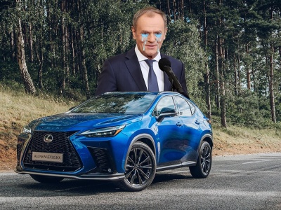 Tuskom skradziono Lexusa. Polska to bezpieczny kraj