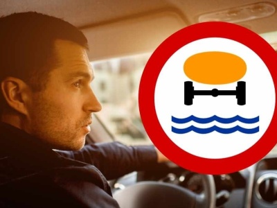 Znak z pomarańczowym jajem na falach. Kierowcy myślą, że ich nie dotyczy