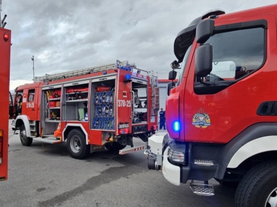 Pożar w hali produkcyjnej w Tuchowie