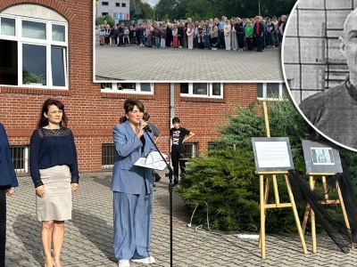 Przejmujące sceny na dziedzińcu szkoły. Popłynęły łzy. 