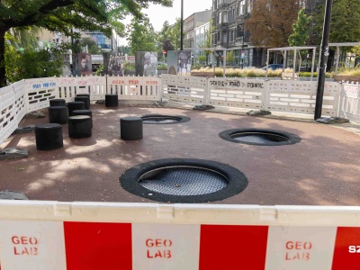 Nowy, ale... już uszkodzony plac zabaw w centrum Szczecina [WIDEO, ZDJĘCIA]