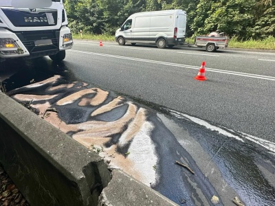 Dębowina - DK8 Droga częściowo zablokowana