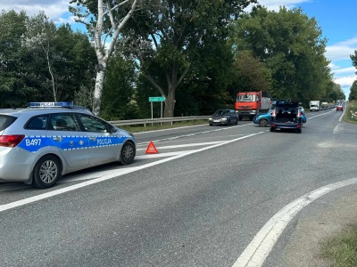 Przyłęk - kolizja na DK8