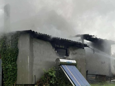 Turza: Ponad 40 strażaków walczyło z pożarem