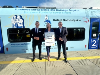 618 milionów złotych unijnej dotacji dla Kolei Dolnośląskich.