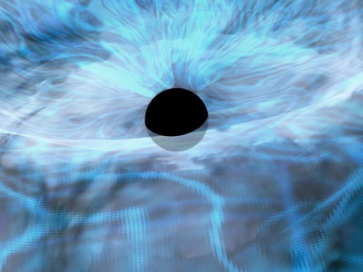 Przypadkowe podwójne powiększenie ujawnia fale milimetrowe wokół supermasywnej czarnej dziury