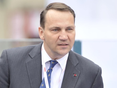 Radosław Sikorski w Kijowie. „Alarm dronowy był przed chwilą”. Mówi o obronie Ukrainy