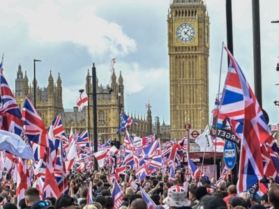 Starcia na marszu w Londynie. Zatrzymano kilka osób