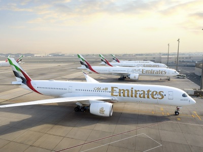 Emirates wdrożą A350 na trasę do Hangzhou