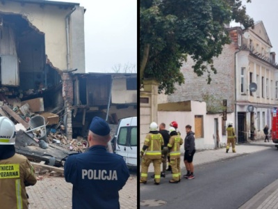 Runęła ściana kamienicy, w środku była starsza kobieta. Akcja służb