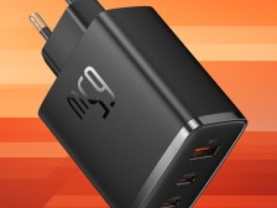 Ładowarka Baseus GaN 65W 2x USB-C 1x USB-A Power Delivery za 64,99 zł w Amazon PL