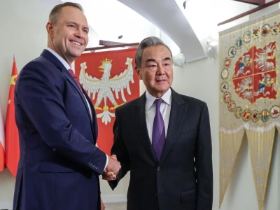 Szef MSZ Chin zawitał w pałacu prezydenckim.