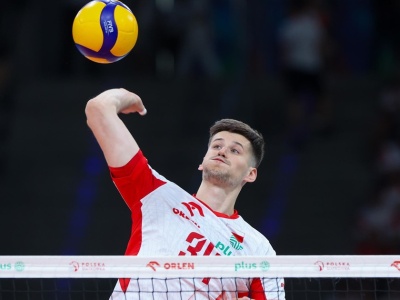 Radość polskiego siatkarza z... jednego punktu. 