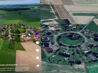 Niby zwykła wieś na Opolszczyźnie. Z góry zachwyca jak geometryczna układanka