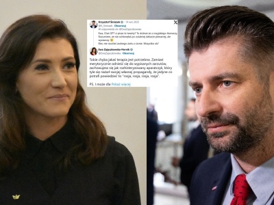 Zajączkowska-Hernik do Śmiszka: Chyba potrzebujesz terapii