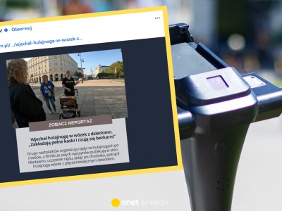 Wjechał elektryczną hulajnogą w wózek z niemowlakiem. Matkę zaatakował gazem