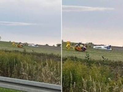 Awaryjne lądowanie samolotu w Gliwicach