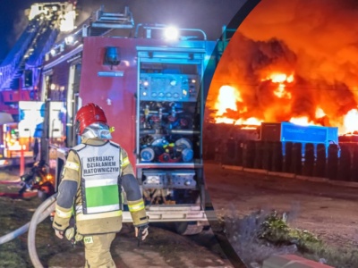 Ogień nad Czeladzią. Pożar w hali produkującej pompy ciepła